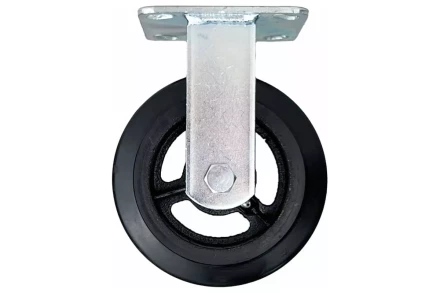 Аппаратное неповоротное колесо большегрузное HITCH 100*50 резина черная FCd46 (SZ084999) купить в Ижевске