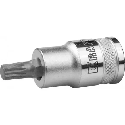 Торцовая бита-головка KRAFTOOL &quot;INDUSTRIE QUALITAT&quot;, материал S2, SPLINE, сатинированная, 1/2&quot;, M6 27911-06_z01 купить в Ижевске