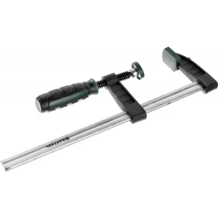 Струбцина, KRAFTOOL 32011-050-200, тип &quot;F&quot;, DIN 5117, двухкомпонентная ручка, 50х200мм 32011-050-200 купить в Ижевске