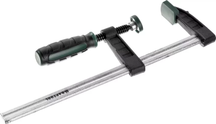 Струбцина, KRAFTOOL 32011-050-200, тип &quot;F&quot;, DIN 5117, двухкомпонентная ручка, 50х200мм 32011-050-200 купить в Ижевске