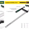Струбцина, KRAFTOOL 32011-050-200, тип "F", DIN 5117, двухкомпонентная ручка, 50х200мм 32011-050-200 купить в Ижевске