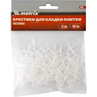 Крестики 1,0 мм для кладки плитки упаковка 200 штук Matrix 88083