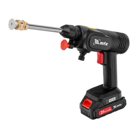 Моечная машина высокого давления аккумуляторная А-21-02, 40 бар, 4 л/мин, Li-ion 21 В, 2 акк.// MTX купить в Ижевске