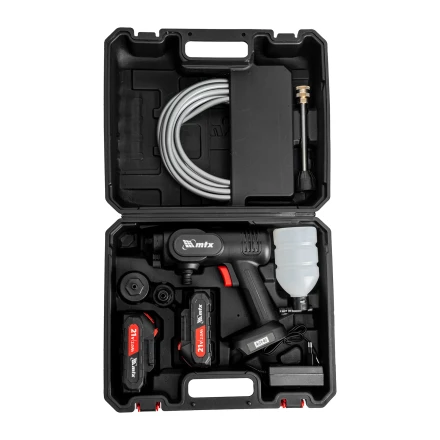 Моечная машина высокого давления аккумуляторная А-21-02, 40 бар, 4 л/мин, Li-ion 21 В, 2 акк.// MTX купить в Ижевске