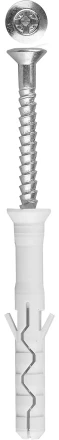 Дюбель-гвоздь ЗУБР &quot;ПРОФЕССИОНАЛ&quot; нейлоновый, потайный бортик, 8 x 100 мм, 50 шт 4-301375-08-100 купить в Ижевске