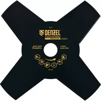 Диск для триммера 230 х 25,4 толщина 1,6 мм 4 лезвия DENZEL 96323 купить в Ижевске