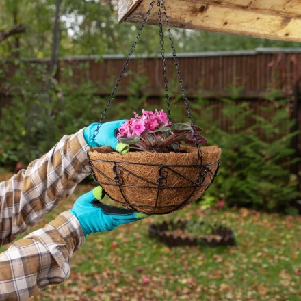 Кашпо подвесное с орнаментом Palisad, с кокосовой корзиной, диаметр 30 см, 690048 купить в Ижевске