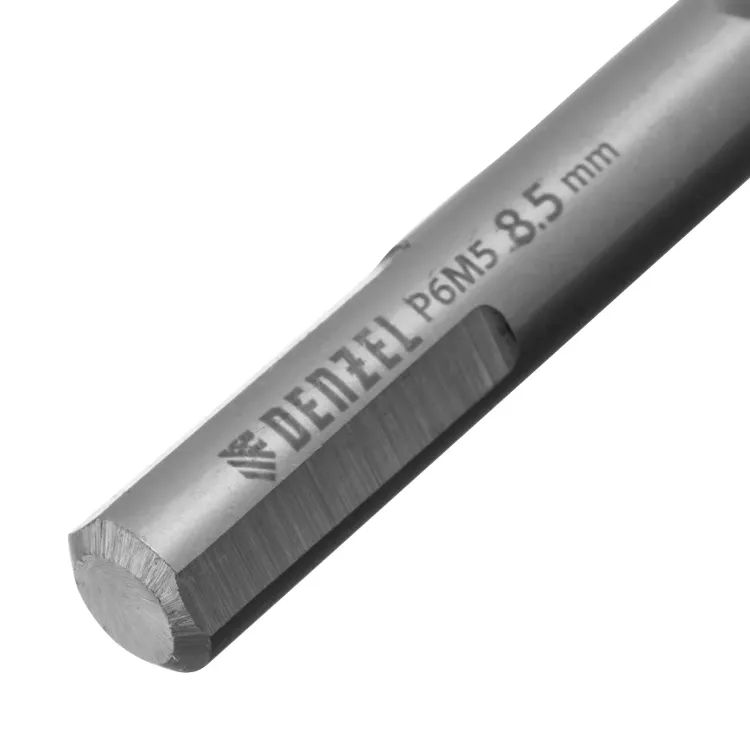 Сверло спиральное по металлу Denzel 8,5 x 117 мм, Р6М5, Golden Tip, 718240 купить в Ижевске
