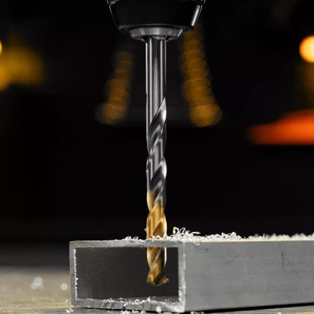 Сверло спиральное по металлу Denzel 8,5 x 117 мм, Р6М5, Golden Tip, 718240 купить в Ижевске