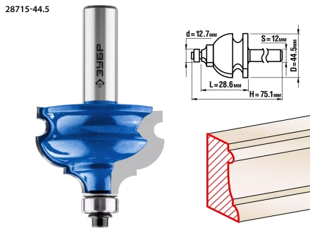 Фрезы кромочные фигурные №4 серия ПРОФЕССИОНАЛ купить в Ижевске