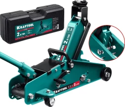 Домкраты KRAFTOOL подкатные гидравлические, алюминиевый корпус 43457-2.5-K