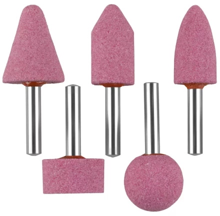 Набор ЗУБР &quot;МАСТЕР&quot;: Абразивные минишарошки-насадки для  дрели, оксид алюминия высокой твердости, хвостовик d 6мм, 5 предм. 35996-H5 купить в Ижевске