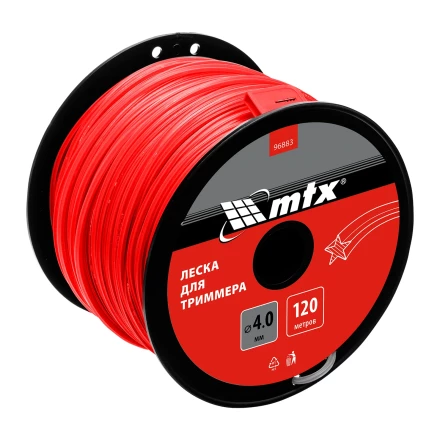 Леска для триммера звезда 4,0 мм х 120 м, на катушке //MTX 96883 купить в Ижевске