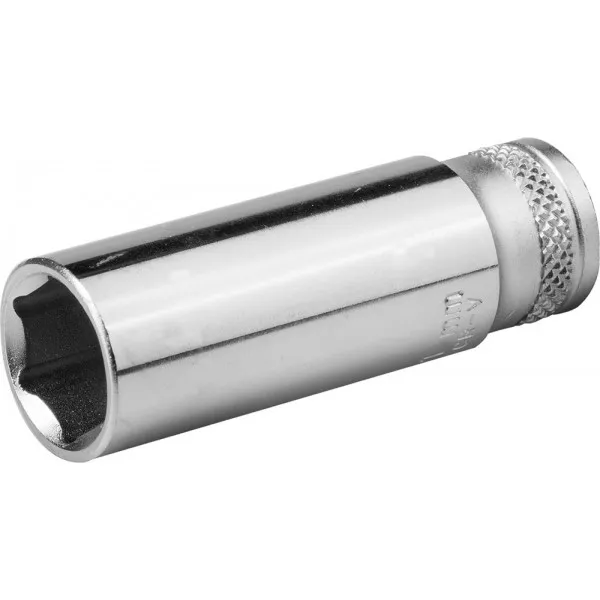 Торцовая головка KRAFTOOL "INDUSTRIE QUALITAT", удлиненная, Cr-V, FLANK, хромосатинированная, 1/4", 8 мм 27817-08_z01 купить в Ижевске