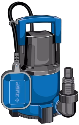 Насос ЗУБР &quot;ПРОФЕССИОНАЛ&quot; Т3 погружной дренажный для чистой воды (d пропускаемых частиц до 5мм), 750Вт, пропускная способность 210л/мин, напор 8,5м НПЧ-Т3-750 купить в Ижевске