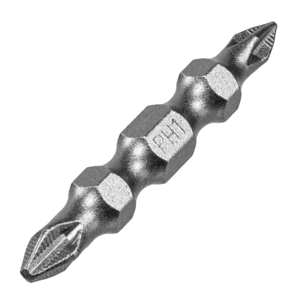 Бита двухсторонняя, PH2-PH1 х 45 мм, сталь S2, 10 шт. Denzel 11674 купить в Ижевске