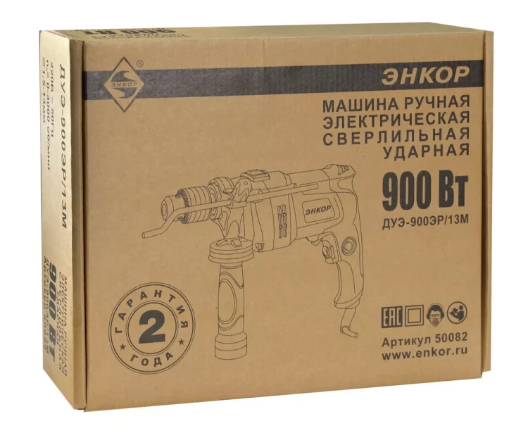 Дрель ударная ДУЭ-900ЭР/13М Энкор 50082 купить в Ижевске