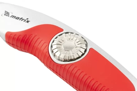 Нож 19мм, выдвижное трапециевидное лезвие, эргономичная двухкомпонентная рукоятка MATRIX 78926 купить в Ижевске