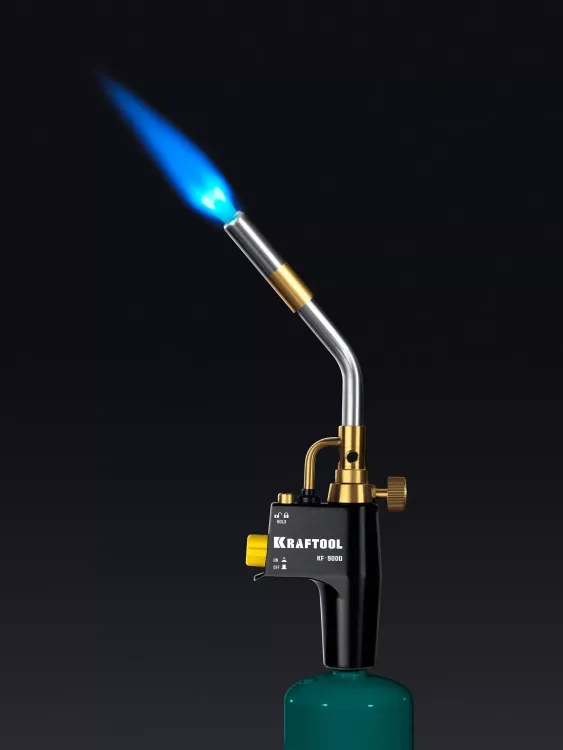 Blue Fire  KF-9000  горелка для МАПП / MAPP газа,  с пъезоподжигом,  на баллон c резьбовым соединением US 1, 2000°C 55510 купить в Ижевске