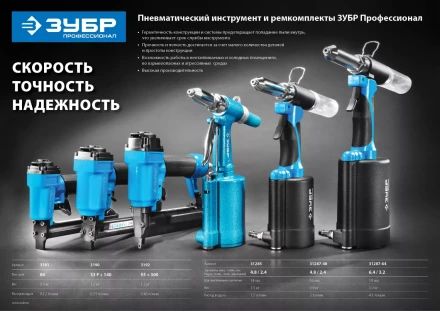 Степлер (гвозде/скобозабиватель) пневматический для скоб тип 55 (16-30 мм) и тип 300 (10-35 мм) 3192 серия ПРОФЕССИОНАЛ купить в Ижевске