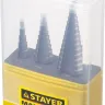 Набор STAYER "MASTER": Ступенчатые сверла по сталям и цвет.мет., сталь HSS, d=4-12мм,5 ступ. d 4-20 мм 9 ступ., d 4-30мм 14ступ. 29660-4-30-H3 купить в Ижевске