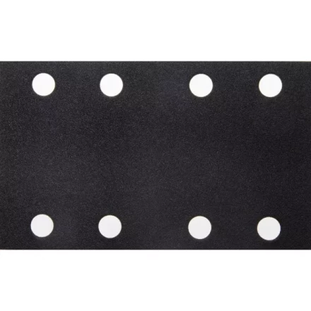 Лист шлиф. универс. URAGAN &quot;Оптимал. для тверд. пород дерева&quot; 8 отв. по линии, на липучке, для ПШМ, P120, 80х133мм, 50шт 907-22111-120-50 купить в Ижевске