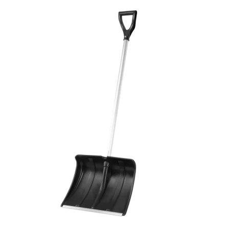 Лопата для уборки снега пластиковая, 470х350х1340 мм, алюминиевый черенок, Россия, Сибртех 61662 купить в Ижевске