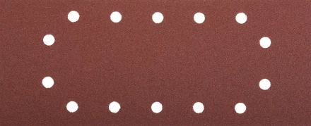 Лист шлифовальный ЗУБР &quot;МАСТЕР&quot;, 14 отверстий, для ПШМ на зажимах, Р100, 115х280мм, 5шт 35594-100 купить в Ижевске