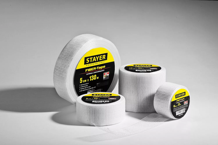 Серпянка самоклеящаяся FIBER-Tape, 5 см х 20м, STAYER Professional 1246-05-20 1246-05-20_z01 купить в Ижевске