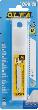 Лезвие OLFA, сегментированноеб серрейторная заточка18 мм OL-LWB-3B купить в Ижевске