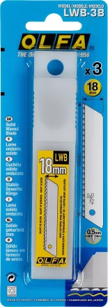 Лезвие OLFA, сегментированноеб серрейторная заточка18 мм OL-LWB-3B купить в Ижевске
