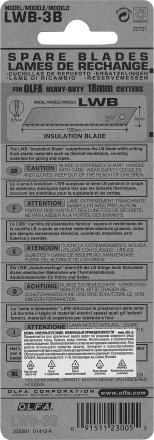 Лезвие OLFA, сегментированноеб серрейторная заточка18 мм OL-LWB-3B купить в Ижевске