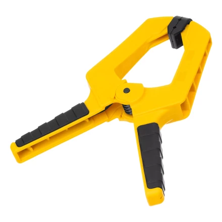 Струбцина клещеобразная Denzel, усиленная 100 х 80 мм, двухкомпонентные рукоятки, 20798 купить в Ижевске