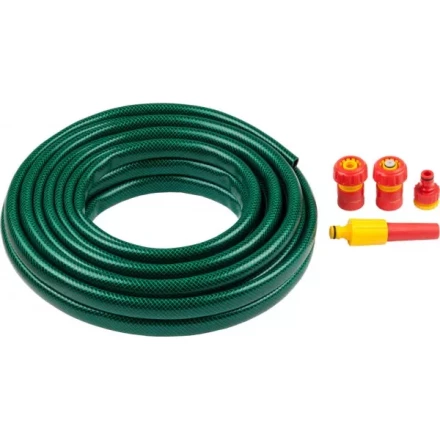 Набор поливочный GRINDA: Шланг 3/4&quot;x15 м, наконечник-распылитель, поливочная арматура 428497-3/4-15 купить в Ижевске