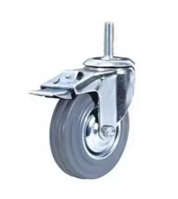 Колесо поворотное резина SCtb 63 160 мм с болтом и тормозом 1024433 купить в Ижевске