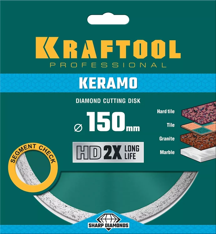Диск алмазный отрезной для УШМ KERAMO 36684-150 купить в Ижевске