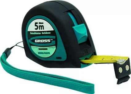 Рулетка "Ergonomisch" 3 м x 16 мм магнитный обрезиненный зацеп  GROSS 31101 купить в Ижевске