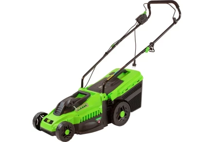 Газонокосилка электрическая L1500, 1500 Вт, ширина 33 см, 5 уровней, пластиковый травосборник 35 л Сибртех 96677 купить в Ижевске