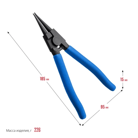 ЗУБР 180 мм, прямые губки, внешний съемник стопорных колец, Профессионал (22821-3) купить в Ижевске