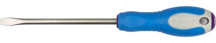 Отвертка ЗУБР, Cr-V сталь, трехкомпонентная рукоятка, цветовая индикация типа шлица, SL, 8,0x150мм 25251-8.0-150 купить в Ижевске