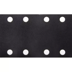 Лист шлиф. универс. URAGAN "Оптимал. для тверд. пород дерева" 8 отв. по линии, на липучке, для ПШМ, P180, 80х133мм, 10шт 907-22111-180-10