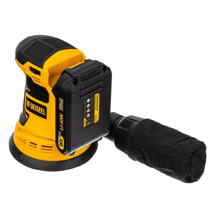 Машина шлифовальная эксцентриковая аккумуляторная Denzel 28470 COS-125, 18В Li-Ion купить в Ижевске