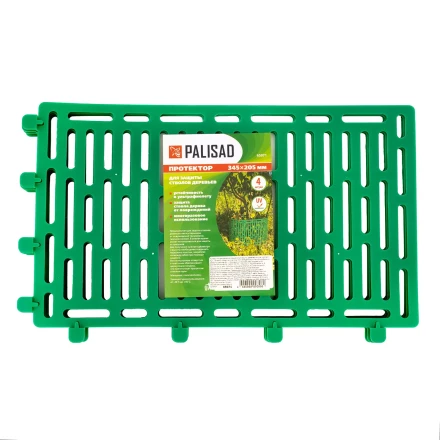 Протектор для защиты стволов деревьев, комплект 4 шт., зеленый Palisad 65071 купить в Ижевске
