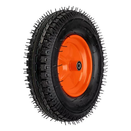 Колесо пневматическое усиленное, шина 8PR, 4.00-8 D400 мм, внутренний диаметр подшипника 12 мм, длина оси 90 мм Palisad купить в Ижевске