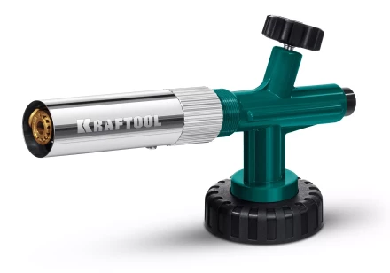 KG-1000 цельнометаллическая газовая горелка с пъезоподжигом, на баллон с цанговым соединением, 1450°C 55514 купить в Ижевске