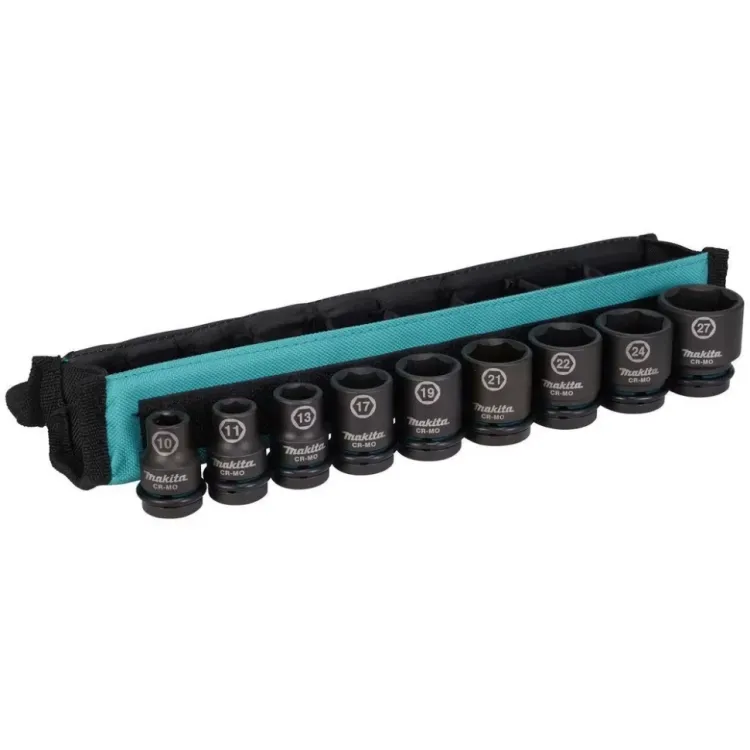 Набор ударных торцевых головок Makita 1/2, 9 шт Makita E-16617 купить в Ижевске