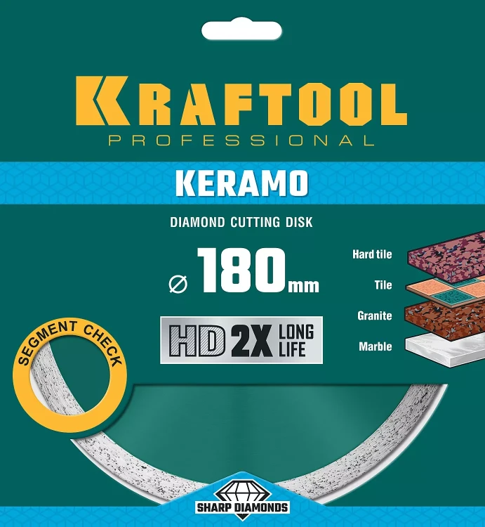 Диск алмазный отрезной для УШМ KERAMO 36684-180 купить в Ижевске