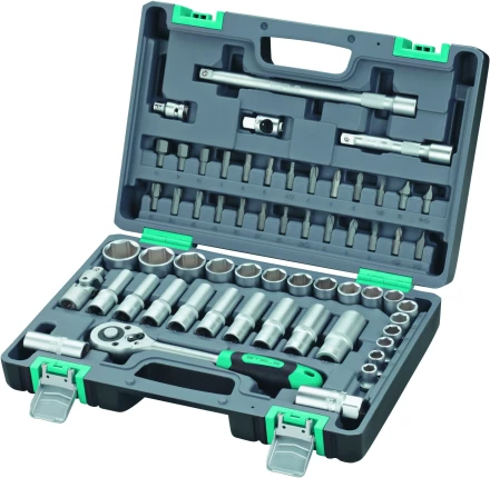Набор инструментов 1/2  CrV пластиковый кейс 60  предметов STELS 14103 купить в Ижевске