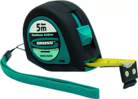 Рулетка "Ergonomisch" 5 м x 19 мм магнитный обрезиненный зацеп  GROSS 31102
