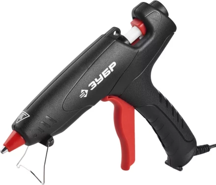 Пистолет ЗУБР &quot;МАСТЕР&quot; клеевой (термоклеящий), электрический, эргономичная рукоятка, рабочая температура 193град, d=12мм, 80Вт 06850-60-12_z02 купить в Ижевске